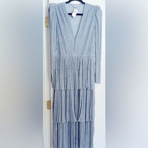 Sabina Musayev Carry Dress blue/silver size L